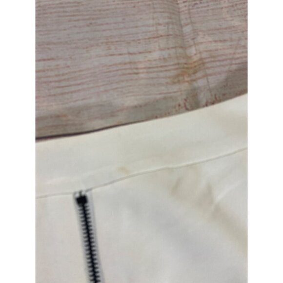 NWT Bailey 44 Women's White Double Front Zip Mini Skirt - Large - Picture 7 of 12